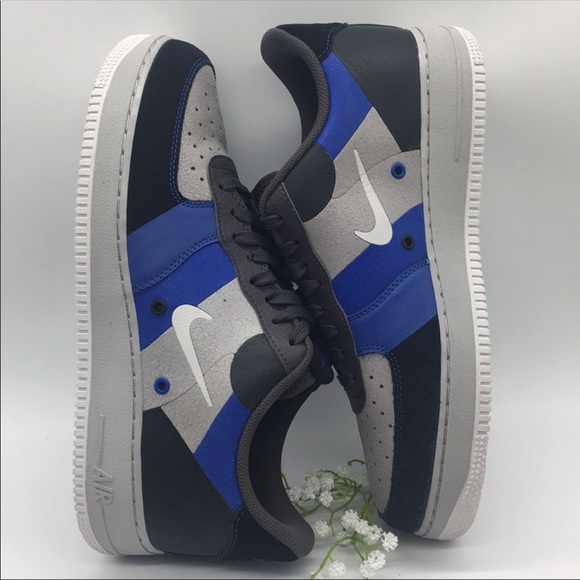 Nike Air Force 1 Low Atmosphere Grey Game Royal - Picture 6 of 8